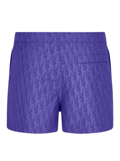 Dior Oblique Swim Shorts Blue 193B104AB041