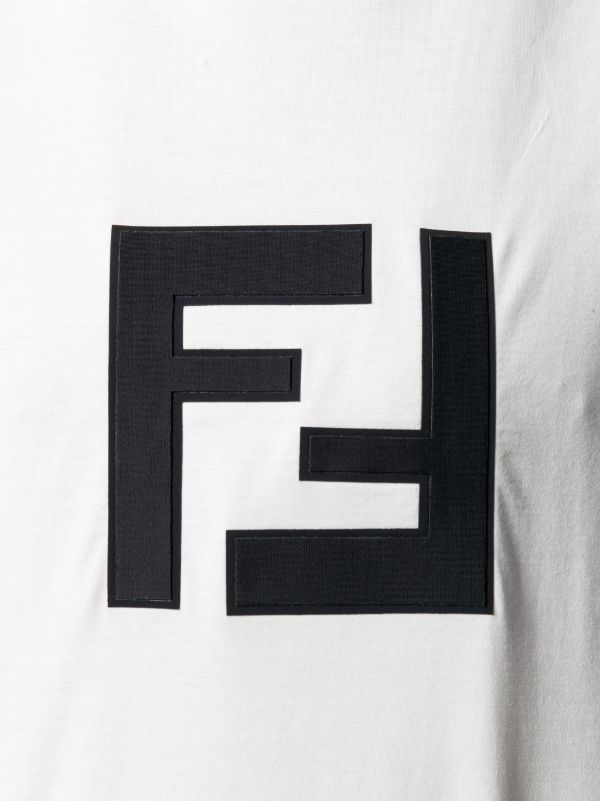 Fendi t shirt ff logo online