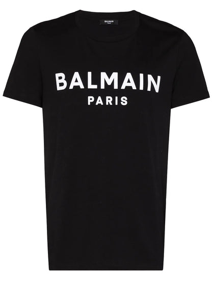 Balmain Flocked Logo T-Shirt YH1EF000BB33