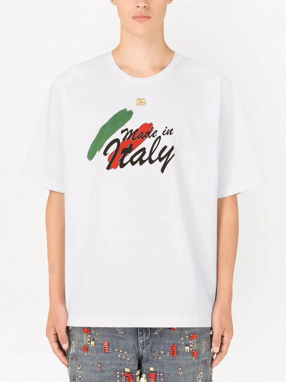 Dolce & Gabbana Made in Italy Flag T-Shirt – DemandUK